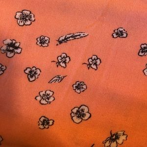 torrid Dresses - Torrid Peach Flowers and Feathers Patterned Dress torrid Dresses - Torrid Peach Flowers and Feathers Patterned Dress
